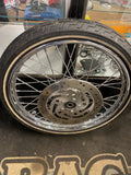 Front Spoke Wheel Harley Softail Wide Glide 2000^ 3/4 Dunlop rotor 2.15x21 OEM