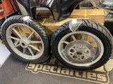 Pair Mag Wheels Tires Harley Sportster Dyna FXR 99< 3/4 3x16 2.5x19 Front Rear