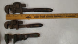 Vintage Whitman & Barnes W&B Monkey Wrench & Stillson Pipe Wrench Lot