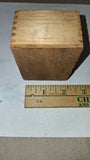Antique Hoover & Smith Jeweler Philadelphia Wood Box & 25 Plain Clay Marbles Lot