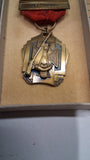 1958  Old Westmoreland Rifles Fifty Yards Off Hand Shooting Medal Box Blackinton