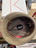 Men's Brown Wool Tweed Fedora Hat Stylish Trilby Dunlap 6 7/8 Dress 50's Gangste