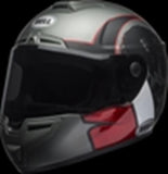 Bell SRT Hart Luck Helmet  Size XL  Skull Gloss/Matte Charcoal White Red