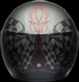 Bell SRT Full Face Motorcycle Helmet Hart Luck Skull Charcoal/White/Red