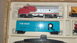 Vintage Bachmann HO Scale Santa Fe 307 Train Set Tracks Transformer 6605 As Is