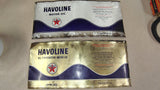 Vintage Texaco Havoline Motor Oil Flat Metal Can Sheets Lot of 2 NOS Sign Ready