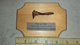 Ancient Roman Iron Nail Artifact 1st-5th Century AD Found Near Bath Eng Plaque