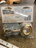 Vintage EAC Auxiliary Night Latch Door Lock Set Brass Tone 5-Pin Cylinder Home w