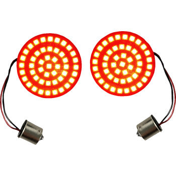 2020-2158 GEN-4-R-1156Genesis® 4 Solid Red Bullet Rear Turn Signal Insert Turn Signal Insert - LED - Red - 1156