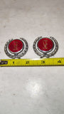 1975-1978 Mopar Dodge Charger SE Sail C-Pillar Emblem Medallions Pair OEM