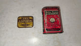 Vintage Medicine Tin Lot Natures Remedy Laxative & Tru Aspirin 1930s-40s