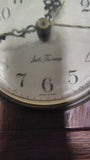 Vintage Seth Thomas Wood Mantel Clock Small Bracket Shelf Desk Clock Made in USA
