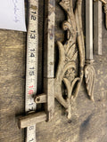 Antique Cast Iron Flower Window Curtain Swing Arm Rods Adjustable Arms Art Deco