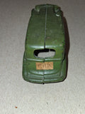 Vintage Arcade Cast Iron Sedan Toy Car Green White Rubber Tires 5 Inch 1930s