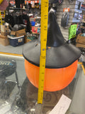 Vtg Empire Jack o Lantern Blow Mold Pumpkin Bucket Witches Hat Halloween Decor!
