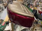 Saddlebags OEM Kawasaki Vn1500 Nomad Factory Hard Bags Motorcycle Burgandy champ