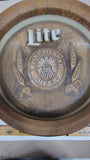 Vintage 1984 Miller Lite Illuminated Barrelhead Sign #57-13771