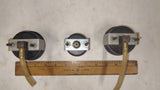 Vintage Industrial Pressure Gauge Lot (3) Marshalltown Centimeters of Water USG