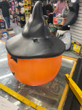 Vtg Empire Jack o Lantern Blow Mold Pumpkin Bucket Witches Hat Halloween Decor!