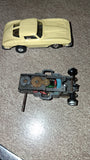 Aurora T-Jet 1963 Corvette Split-Window Butter Yellow & Bonus AFX Part Chassis