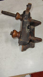 Antique Wooden Screw Arm Plow Plane Primitive Woodworking Tool Patina