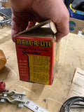 NOS Vtg Make-A-Lite Bicycle Headlight Generator Cruiser 50's Acc Elgin Schwinn