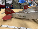 20's Steelcraft U.S. Mail airplane Tri Blade Motor Vtg Antique Tin Toy Aircraft!