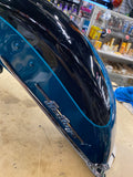 2026 Front Fender Harley Heritage Teal Thunder/Vivid black Tip Trim Emblems OEM!