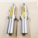 Harley Chrome Lower Fork Sliders 2014-'23 Touring Street Road Glide 45500171 OEM