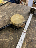 Handheld Monkey Drum Rattle Double-Sided Spinning Twist Percussion Instrument