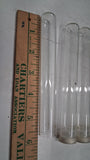 Vintage Glass Display Vials Lot (10) 5.75" x 3/4" Sample Storage Craft Tubes