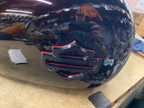 Harley Touring Dark Maroon Fuel Gas Tank Emblems 2008+ Clean Factory paint Nice