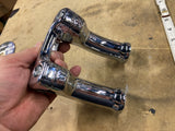 OEM Chrome 5" Pullback Risers Harley Street Bob Dyna Softail Chopper Heritage