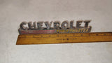 Vintage Original 1947-1948 Chevrolet Thriftmaster Hood Side Emblem OEM 3683134
