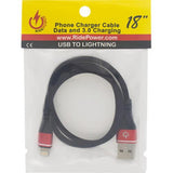 RIDEPOWER Motorcycle Harley Male USB to Male Lightning Phone Charging Cable Appl