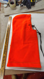 Vintage Woolrich Blaze Orange Down Hunting Jacket Parka Hood Med & Fleese Hood