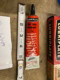 Lubriplate Outboards Fiske - Original Gas & Oil Can tube Advertising Box Vintage