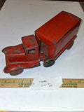 Vintage 1930s Wyandotte Pressed Steel Semi Moving Van Truck Wood Wheels Original
