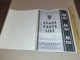 Adler M150 M200 M250 Motorcycle Spare Parts List Catalog Manual Reprint Copy