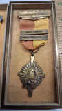 Lot of 2 Vintage 1955 Old Westmoreland Rifles Shooting Medals Boxes  Blackinton