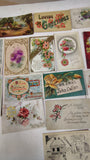 Vintage Antique Postcards Lot 1900s Golden Age Embossed Floral Comic Comicard