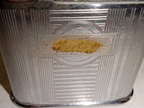 Vtg 1950s Ronson Whirlwind Automatic Pocket Lighter Chrome Engraved Made USA
