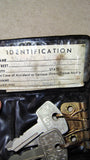 Vtg Pittsburgh Harley-Davidson Leather Key Case Holder Golf Cars 4-Hook