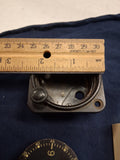 WWII Elgin AN-5743-1 8-Day Aircraft Cockpit Clock Movement 562 Parts Repair 1944