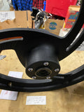 Mag Wheels billet Chopper 5.5x18 2.25x21 Softail 3/4 Wrinkle Black Custom Wide G