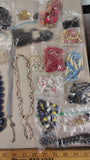 Vintage Costume Jewelry Lot Necklaces ClipOn Earrings Multi Strand Beaded 80s