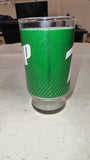 Vintage 1970s 7UP 12 oz Pedestal Footed Tumbler Glass Bubble Logo