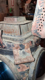 Vintage Adlake 4-Way Railroad Switch Lantern Red Blue Lenses Cast 1264 M 20.5"