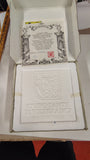 Studio Dante di Volteradici Solomon & Queen of Sheba Bronze Plate COA Box