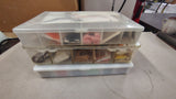 Vintage DMC J&P Coats Embroidery Floss Lot Cross Stitch Thread Organizer Boxes